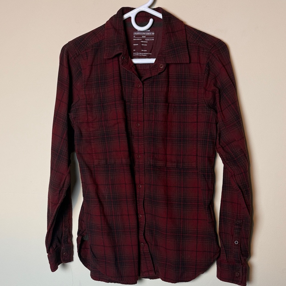 REI COOP button down long sleeve size S cowboy hiking flannel plaid